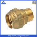 Male Thread Brass Compression Spanish Pipe Fitting (YD-6041)